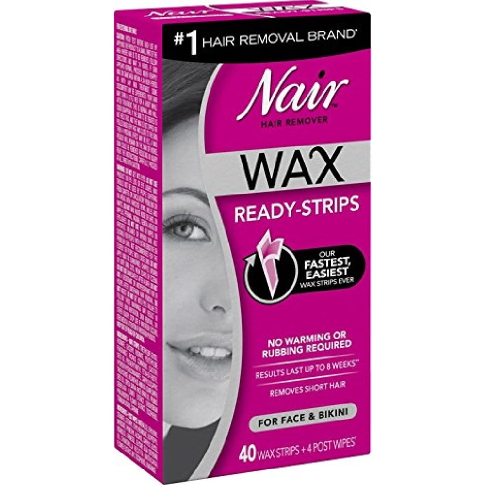 3 Pack Nair Hair Remover Wax Ready Strips 40 ea