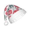 thumbnail image 2 of Salouo Rose Flowers for Adult Christmas Hat Xmas Holiday Hat Santa Hat for Women & Men Festive Headwear Accessories Fit for Christmas/ New Year/Holiday/Party,1PC, 2 of 6