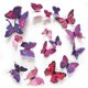 thumbnail image 1 of 12 pegatinas de pared de mariposa de PVC, decoración de mariposas para fiesta de boda, color rojo, 1 of 6