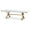 White Lacquer-Gold, variant on Maklaine 30"H Transitional Wood Dining Table in White Lacquer/Gold