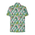 thumbnail image 7 of Puntoco Summer tops for women Clearance,Hawaiian Shirts Women Hawaii Tshirt Cool Floral Tropic Print Graphic Tees Tops Button Up Summer Vacation Shirt Multicolor XL(XL), 7 of 7