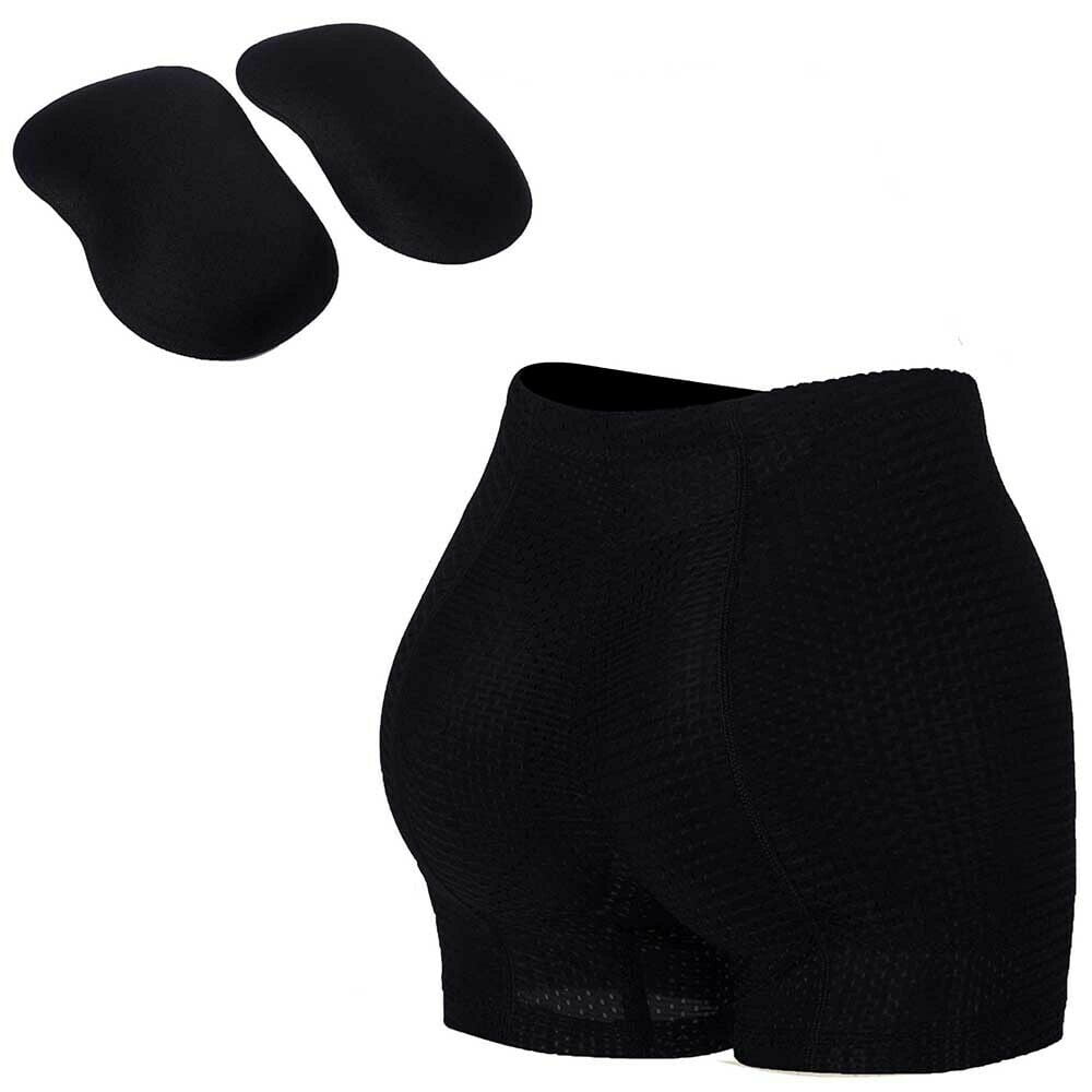 Xmarks Butt Lifter Panties for Women Seamless Padded Underwear Booty Pads  Hip Enhancer Lace Shapewear Boyshorts Black 4XL 