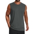 thumbnail image 1 of Camiseta sin mangas Cotrasen para hombre, entrenamiento, color gris oscuro, talla 2XL, 1 of 6