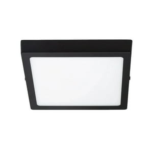 Hb Led - Panel Led Sobrepuesto Cuadrado Negro Pro 24W Frío