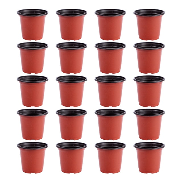 HAMPPLIES 120Ud Macetas Plásticas Para Vivero Con Drenaje Para Cultivo De Plantas Y Suculentas Color
