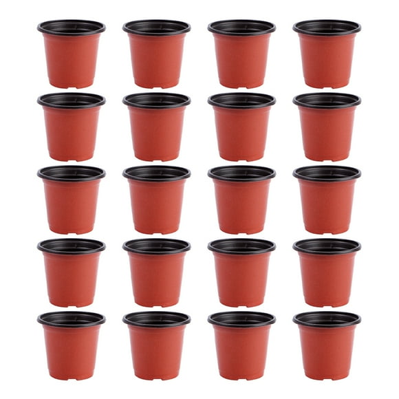 HAMPPLIES 120Ud Macetas Plásticas Para Vivero Con Drenaje Para Cultivo De Plantas Y Suculentas Color