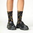 thumbnail image 4 of Honeii Hohey Bee Golden Embroidery Print Children's Colorful Socks,Unisex Kids and Toddlers' Cushioned Sock,Kids Athletic Crew Socks,for Everyday Wear and Sports, 4 of 5