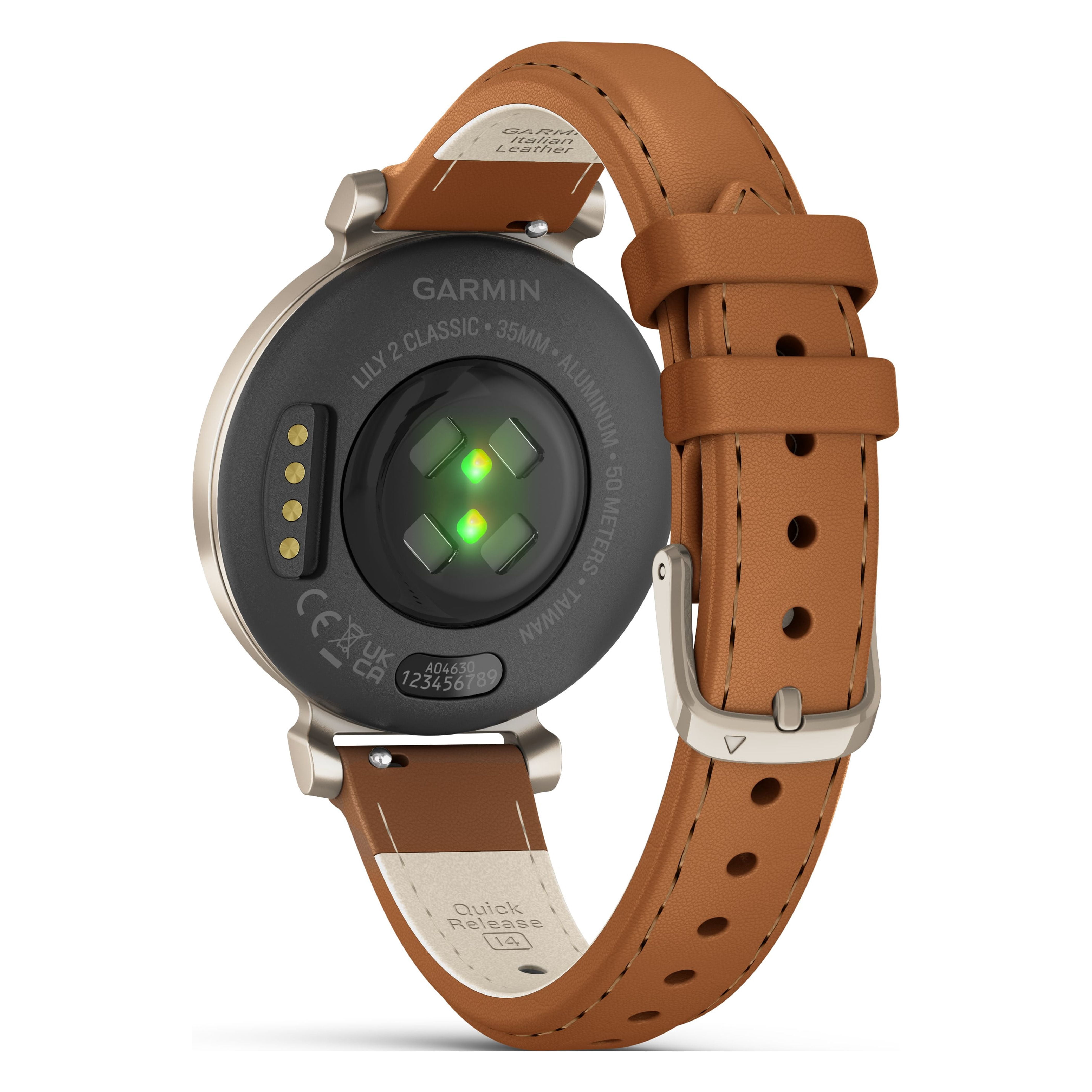 Garmin Lily 2 Classic Smartwatch and Fitness Tracker - Tan