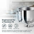 thumbnail image 5 of Stainless Steel Mixer bowl Fit for KitchenAid Artisan&Classic Series 4.5-5 QT Tilt-Head Mixer, 5 Quart Mixing Bowl with Handle., 5 of 10