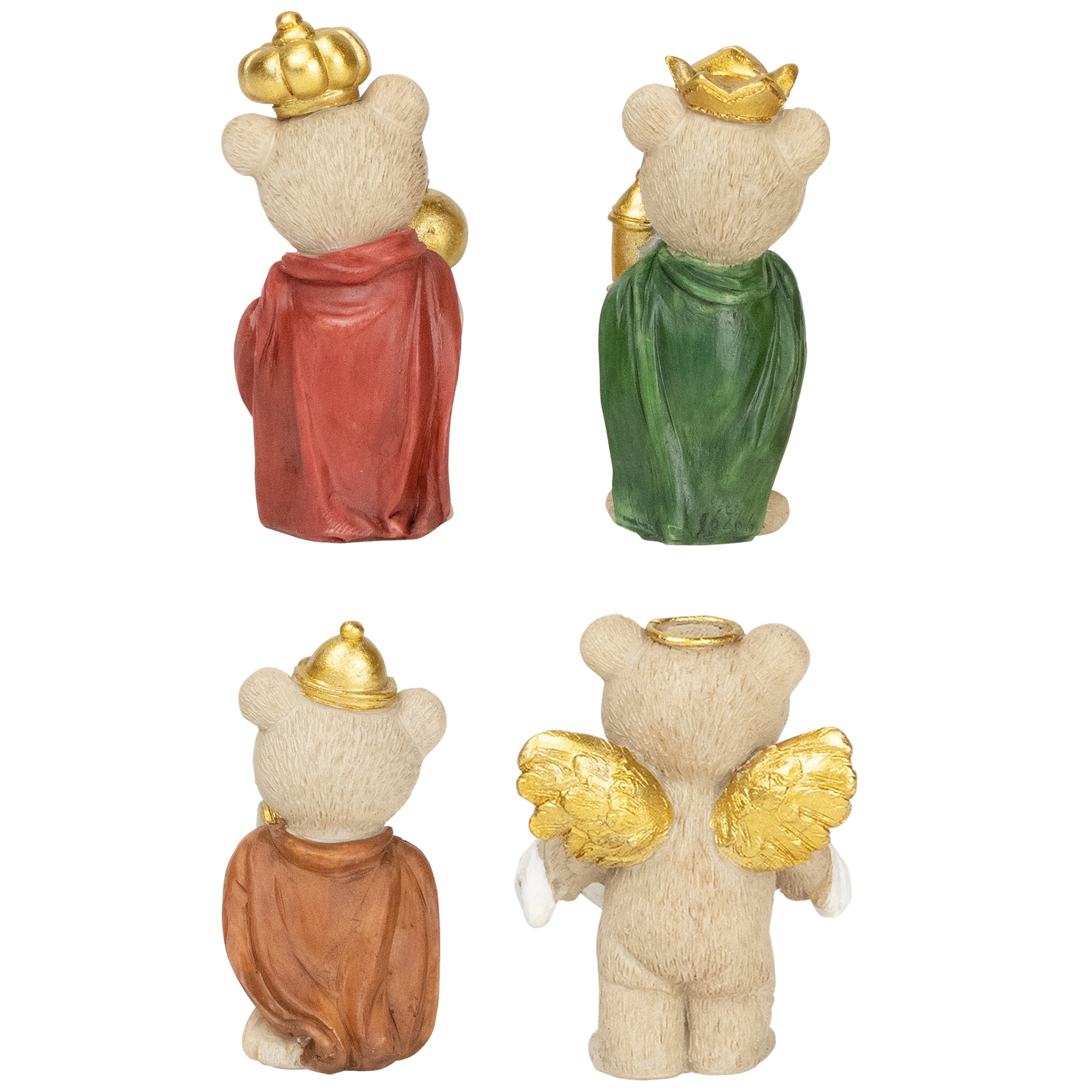 Northlight Bears Christmas Nativity Set - 4.5" - 8-Piece