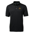 thumbnail image 2 of Men's Cutter & Buck Black Iowa State Cyclones Big & Tall Virtue Eco Pique Tile Print Recycled Polo, 2 of 3