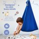 thumbnail image 4 of hamaca sensorial para niños silla hamaca ajustable para integración sensorial niños con autismo TDAH síndrome de Asperger, 4 of 8