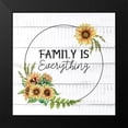thumbnail image 2 of Allen, Kimberly 15x15 Black Modern Framed Museum Art Print Titled - Family Is Everything Sunflowers, 2 of 5