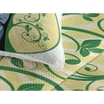 thumbnail image 3 of Ambesonne Peace Quilted Coverlet 3 Pcs, Ying Yang Tree, King Size, Black Green and Blue, 3 of 4