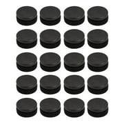 20 Pcs Chair Table Leg Plastic Cap Round Tube Insert Fit 36mm Pipe Outer Dia