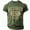 Army Green, variant on MIXUE Shirts For Men Summer Letter Print Round Neck Short Sleeve Breathable Casual Pullover Tops T-shirts Outwear,Green,XXL
