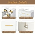 thumbnail image 6 of Harper & Bright Designs 36" Bathroom Vanity Sink Combo, Bathroom Storage Cabinet with Drawers, Single Sink Bathroom Vanity with Solid Wood Frame, White, 6 of 17