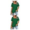 thumbnail image 2 of Guardurnaity Camiseta de algodón para mujer, Top informal plisado, para oficina, viajes, senderismo, Camping, deportes, moda, verano, primavera, Type1 NO1, 2 of 6