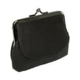 thumbnail image 1 of CTM® Leather Double Compartment Coin Purse Wallet, 1 of 2