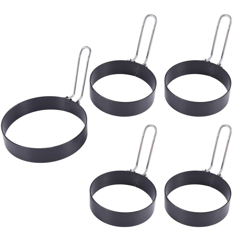 5 Pack NonStick Egg Rings for Griddle,Frying Egg Maker Molds,Egg Rings