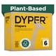 thumbnail image 1 of Pañales DYPER para bebés, talla 6, 35 libras+108 unidades a base de plantas, 1 of 7