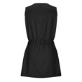 thumbnail image 4 of Xunlbb Womens Summer Dresses Women's Solid Color Comfortable Round Neck Sleeveless Dress Beach Dress Size S-2XL, 4 of 8