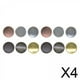 thumbnail image 1 of Broches de broche Macarena Base de disco de 25mm 12 piezas 6 colores, 1 of 8