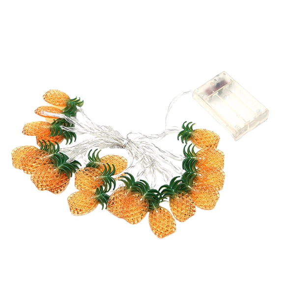 PPLoney Pineapple String Lights - Fun Indoor/Outdoor Decorative Lights for Parties, BBQs, and Home Decor - Durable Battery Operated Fairy Lights for Whimsical Ambiance