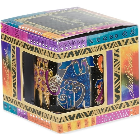Laurel Burch Mug - Laurel Burch Artistic Mug Collection-Dogs & Doggies