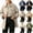 Khaki, variant on Fancifize Women's Plaid Lined Trench Coat Lapel Single Breasted Mid Length Long Sleeve Lightweight Jacket with Pockets