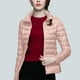 thumbnail image 3 of Chaquetas y abrigos casuales de manga larga sin capucha para mujer, chaqueta acolchada de manga larga con cuello alto y cremallera, abrigo de invierno con bolsillos para mujer, 3 of 6
