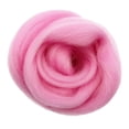 thumbnail image 2 of 10g Wool Corriedale Top Roving Wool Fibre Yarn Roving Crafts Material - Pink, 2 of 7