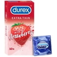 thumbnail image 2 of Durex Extra Thin Flavoured Condoms, 10s each (Bubblegum + Chocolate + Strawberry), 2 of 5