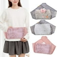 thumbnail image 1 of Cheers.US 1 Set Hot Water Bottle,Plush Warm Water Bag Pouch with Soft Waist Cover, Hot Water Bag for Pregnant Woman Relieve Fatigue Pain, 1 of 8
