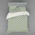 thumbnail image 2 of Ambesonne Chevron Bedding Set 3 Pcs, Vertical Herrigbone, Twin, Multicolor, 2 of 3