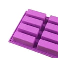thumbnail image 4 of 12 Grids Rectangle Cake Mold Chocolate Cookie Biscuits Bread Muffin Baking Silicone Mould Tray, 4 of 9