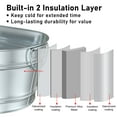 thumbnail image 3 of Gamexcel 6.2 Gallon(23L) Metal Galvanized Beverage Tub Seafood Ice Bucket for Parties, 22.5" L x 12.5" W x 8" H, 3 of 7