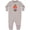AC-Heather Grey, variant on Apple of My Daddy's Eye Cute Red Apple Baby Fleece Romper