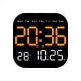 thumbnail image 1 of Relojes de Pared Digitales Temperatura Fecha Semana VisualizacióN Reloj de Mesa ElectróNico 12/24H Reloj Despertador LED Montado en la Pared Control Remoto,C, 1 of 9