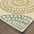 thumbnail image 4 of Oriental Weavers Montego 697J6 Beige/Blue Floral Runner Indoor/Outdoor Rug, 4 of 9