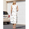 thumbnail image 6 of Zeagoo Summer Casual Dresses for Women Sleeveless Midi Dress Swing Tank Sundress Pleated Tshirt Dress with Pockets, 6 of 6