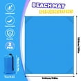 thumbnail image 2 of 2 Pack Pocket Beach Blanket with Bag, 59'' x 55'' (2-3 Adults) Beach Mat Sand Free Waterproof, Lightweight Outdoor Picnic Blankets, Packable Camping Blanket Tarp for Hiking Travel (Blue), 2 of 7