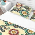 thumbnail image 4 of Designart 'Floral Paisley Ethnic Background' Bohemian & Eclectic Duvet Cover Set, 4 of 4