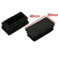 thumbnail image 2 of Unique Bargains 4pcs 20mm X 40mm Pipe Tube Insert Chair Leg Cap Square Black Plastic Tubing Plug, 2 of 2