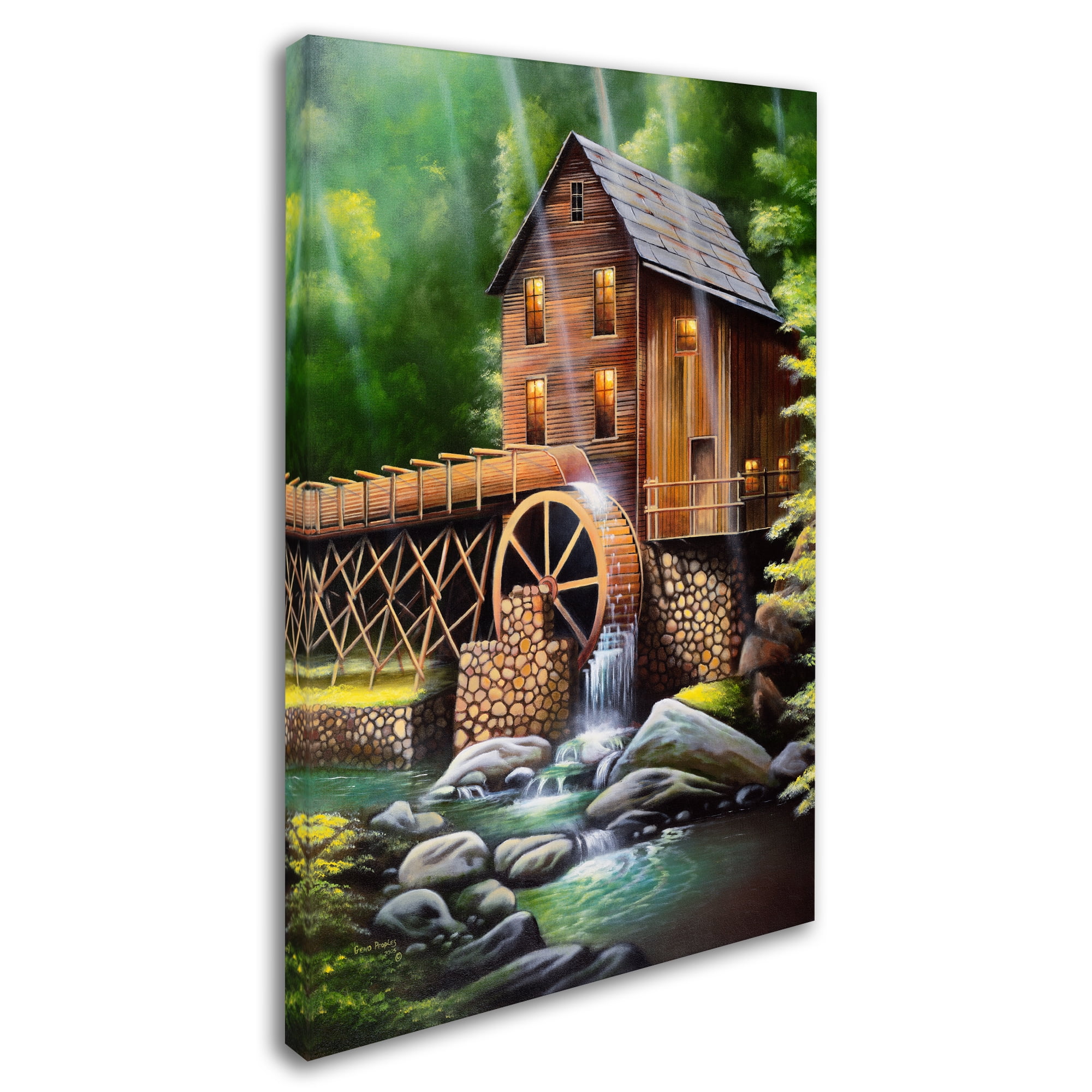 Trademark Fine Art 'Gristmill' Canvas Art by Geno Peoples