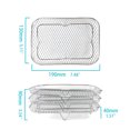 thumbnail image 3 of Billuyoard Bandeja para hornear cuadrada de acero inoxidable, accesorios para freidora de aire para hornear y asar, parrilla de tres capas Utensilios de cocina, 3 of 6
