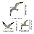 thumbnail image 3 of FHBVT Wooden Seagull Wall Hanging Decor Set 8.6x9.1 Inch, 3 Pcs Ocean Bird Ornament For Bedroom Living Room Balcony Beach House Seaside Themed Home Decoration Holiday Party Seasonal Decor, 3 of 7
