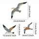 thumbnail image 3 of Wooden Seagull Pendant Wall Decor Set | 3 Piece Rustic Ocean Birds Hanging Art | Gray Decorative Sculptures | Home Bedroom Living Room Accent | 22x23cm Coastal Beach Theme, 3 of 7