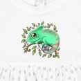 thumbnail image 4 of Inktastic Tiny, Cute Chameleon Girls Baby Dress, 4 of 5