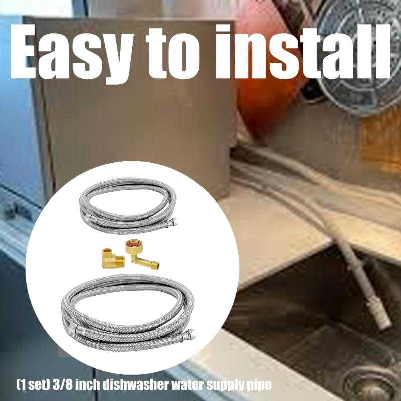 CEORPER Practical Copper Dishwasher Water Tube 3/8inch Suitable for Various Brands